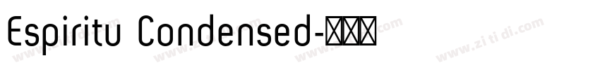 Espiritu Condensed字体转换